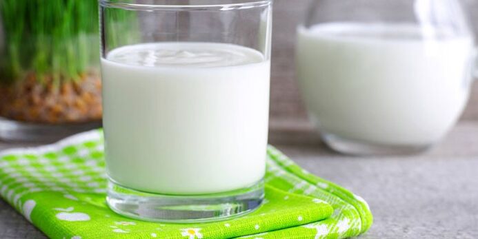 A cup of kefir to lose weight