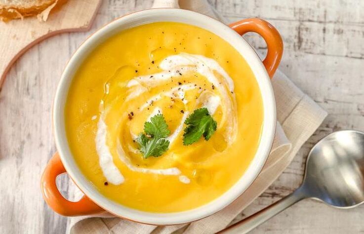 Vegetable soup puree to lose 10kg per month