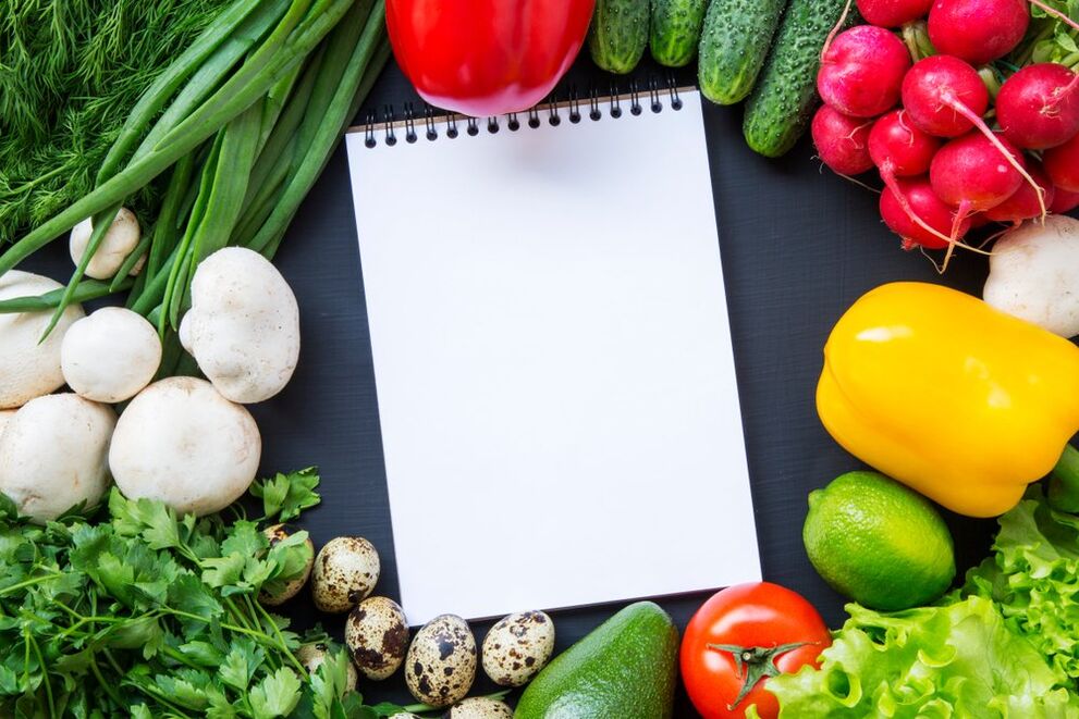 Vegetable and Food Diary for Weight Loss